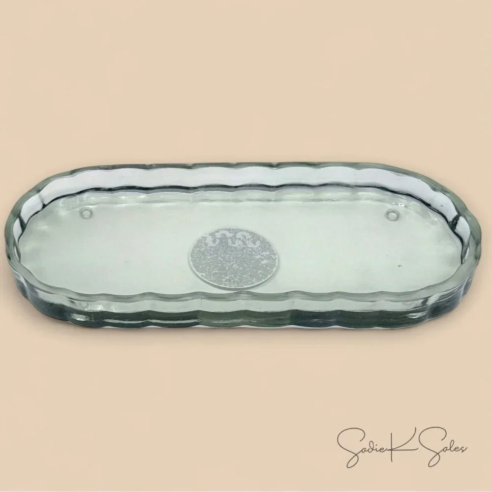 Fluted Glass Bathroom Tray Light Green - Hearth &‎ Hand Magnolia, Target